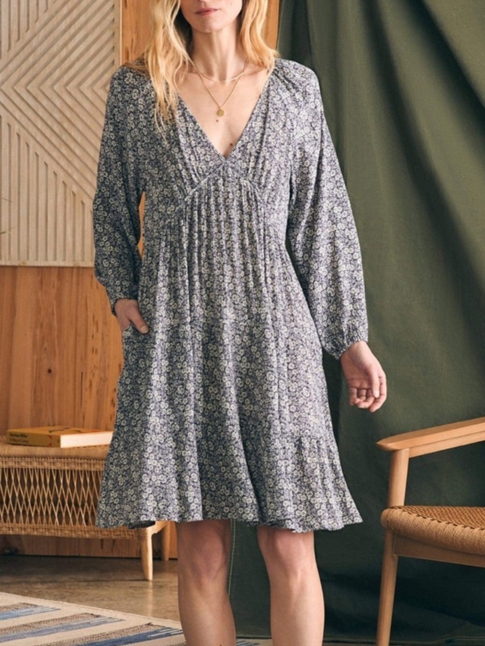 Faherty Sirene Mini Dress - Picture 2 of 8